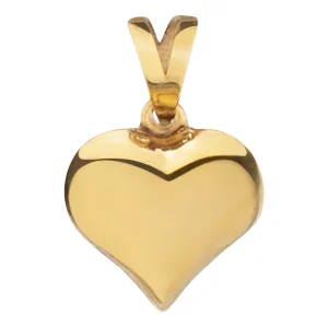 آویز گردنبند طلا 18 عیار زنانه مدل قلب توپر کد M51